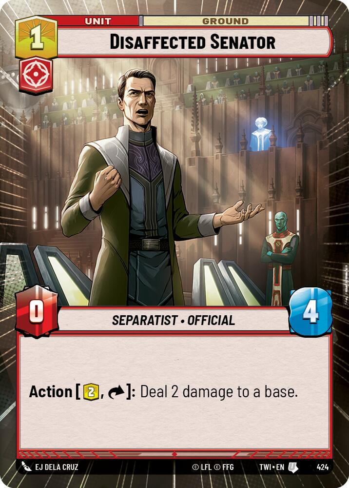 Disaffected Senator (424) (Hyperspace) (424) [Twilight of the Republic] | Exor Games New Glasgow