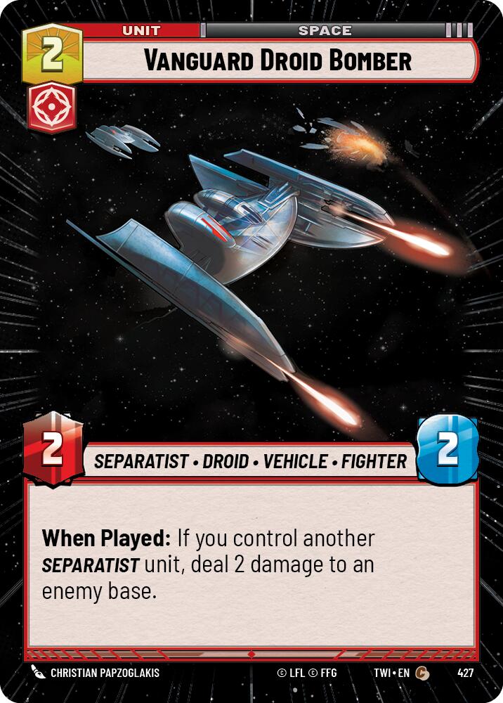 Vanguard Droid Bomber (427) (Hyperspace) (427) [Twilight of the Republic] | Exor Games New Glasgow