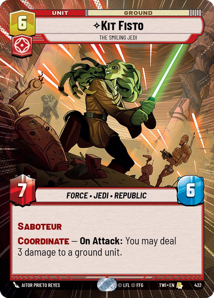 Kit Fisto - The Smiling Jedi (432) (Hyperspace) (432) [Twilight of the Republic] | Exor Games New Glasgow