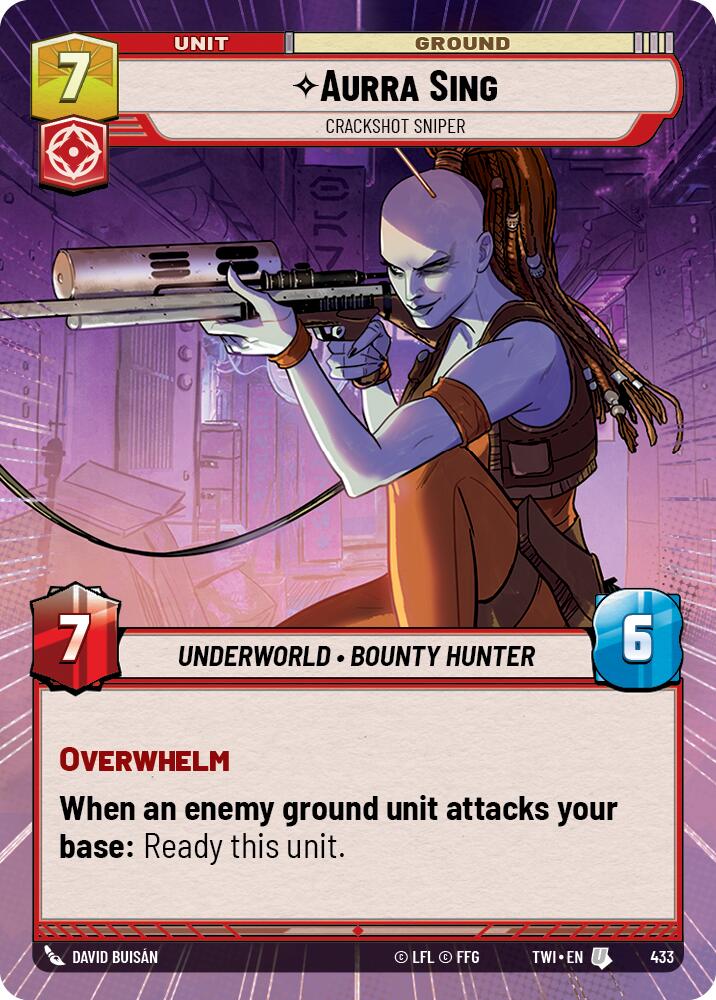 Aurra Sing - Crackshot Sniper (433) (Hyperspace) (433) [Twilight of the Republic] | Exor Games New Glasgow
