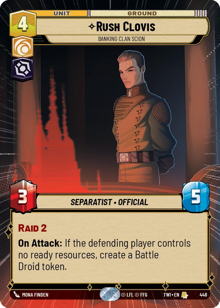Rush Clovis - Banking Clan Scion (448) (Hyperspace) (448) [Twilight of the Republic] | Exor Games New Glasgow