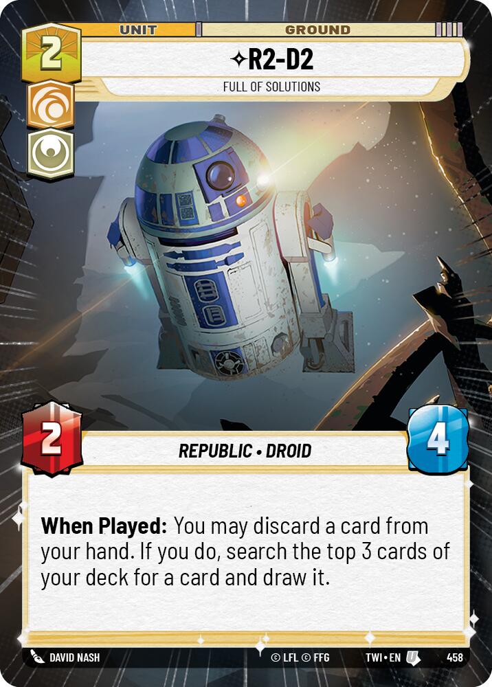 R2-D2 - Full of Solutions (458) (Hyperspace) (458) [Twilight of the Republic] | Exor Games New Glasgow