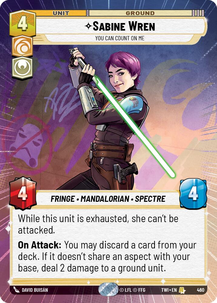 Sabine Wren - You Can Count On Me (460) (Hyperspace) (460) [Twilight of the Republic] | Exor Games New Glasgow