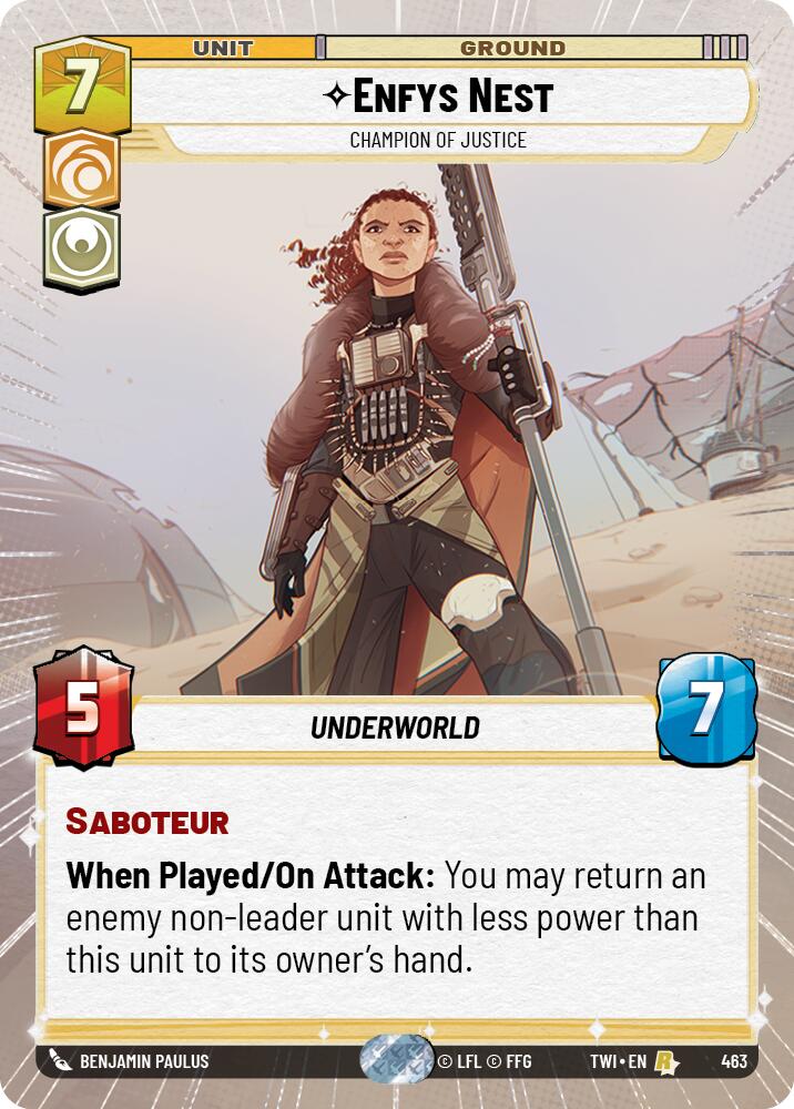 Enfys Nest - Champion of Justice (463) (Hyperspace) (463) [Twilight of the Republic] | Exor Games New Glasgow