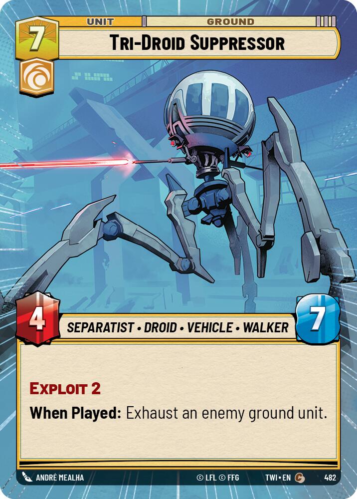 Tri-Droid Suppressor (482) (Hyperspace) (482) [Twilight of the Republic] | Exor Games New Glasgow
