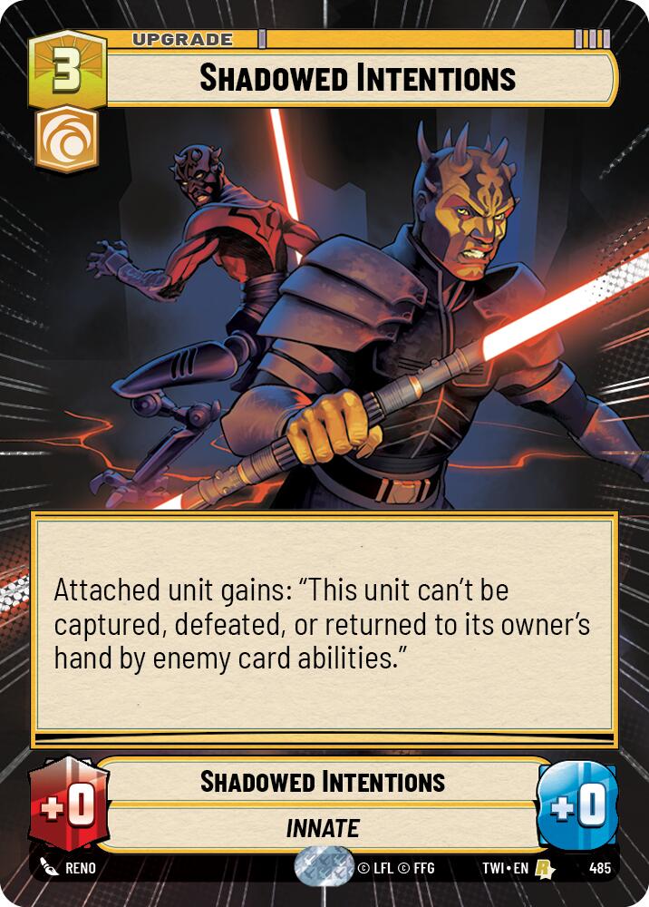 Shadowed Intentions (485) (Hyperspace) (485) [Twilight of the Republic] | Exor Games New Glasgow