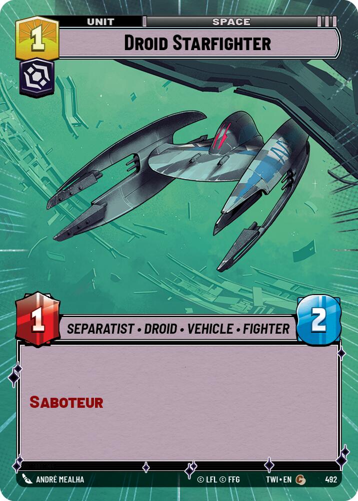 Droid Starfighter (492) (Hyperspace) (492) [Twilight of the Republic] | Exor Games New Glasgow