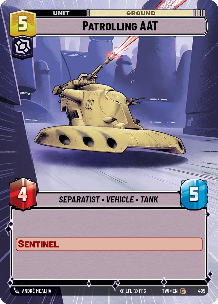 Patrolling AAT (495) (Hyperspace) (495) [Twilight of the Republic] | Exor Games New Glasgow