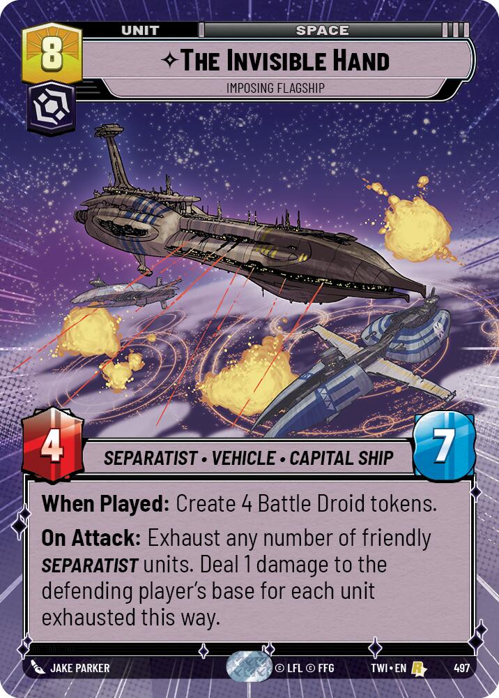 The Invisible Hand - Imposing Flagship (497) (Hyperspace) (497) [Twilight of the Republic] | Exor Games New Glasgow