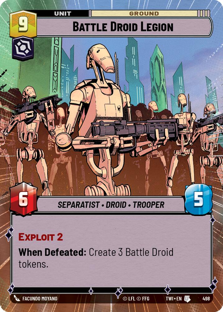 Battle Droid Legion (498) (Hyperspace) (498) [Twilight of the Republic] | Exor Games New Glasgow