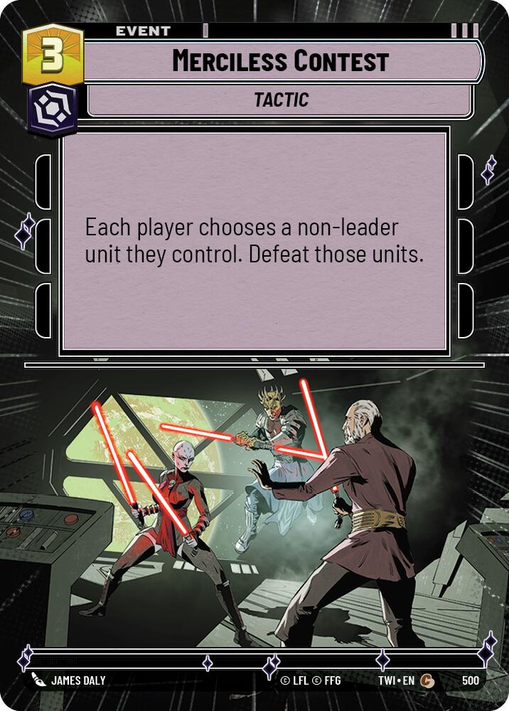 Merciless Contest (500) (Hyperspace) (500) [Twilight of the Republic] | Exor Games New Glasgow