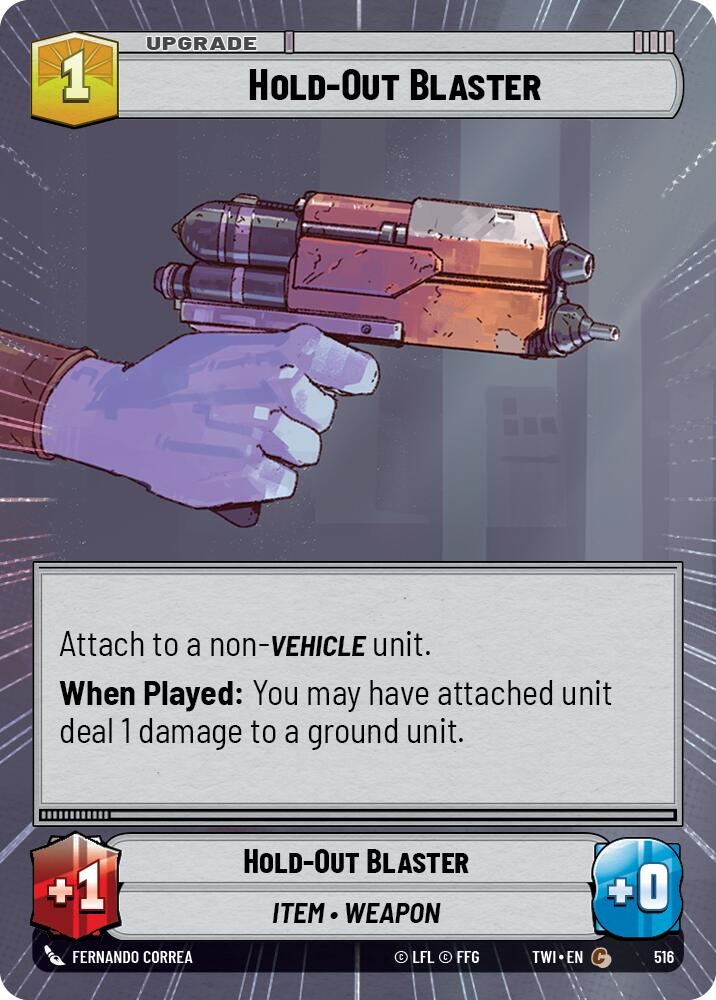 Hold-Out Blaster (516) (Hyperspace) (516) [Twilight of the Republic] | Exor Games New Glasgow