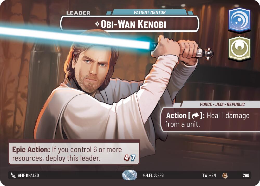 Obi-Wan Kenobi - Patient Mentor (260) (Showcase) (260) [Twilight of the Republic] | Exor Games New Glasgow