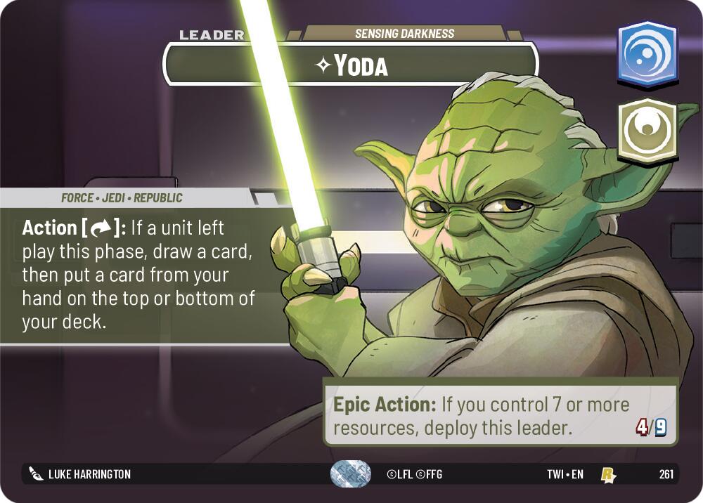 Yoda - Sensing Darkness (261) (Showcase) (261) [Twilight of the Republic] | Exor Games New Glasgow