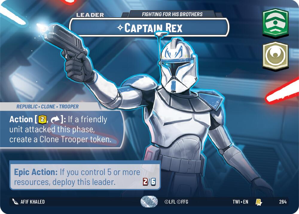 Captain Rex - Fighting For His Brothers (264) (Showcase) (264) [Twilight of the Republic] | Exor Games New Glasgow