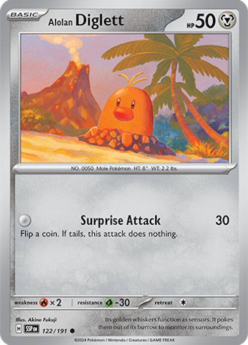 Alolan Diglett (122/191) [Scarlet & Violet: Surging Sparks] | Exor Games New Glasgow