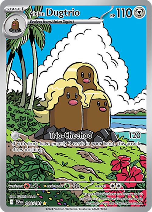 Alolan Dugtrio (208/191) [Scarlet & Violet: Surging Sparks] | Exor Games New Glasgow