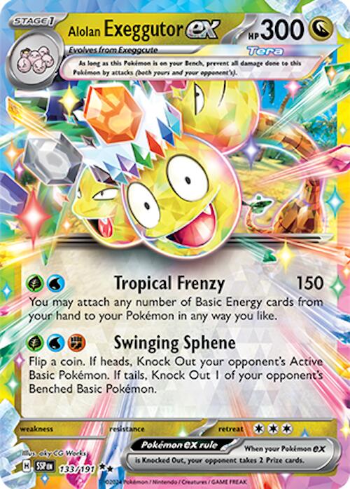 Alolan Exeggutor ex (133/191) [Scarlet & Violet: Surging Sparks] | Exor Games New Glasgow