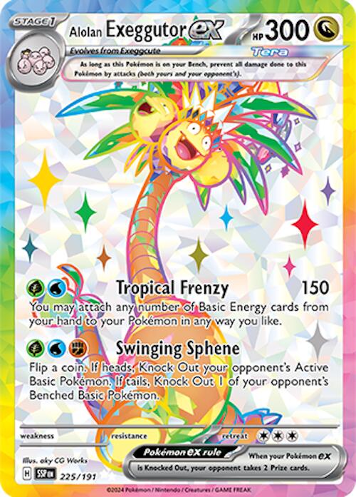 Alolan Exeggutor ex (225/191) [Scarlet & Violet: Surging Sparks] | Exor Games New Glasgow