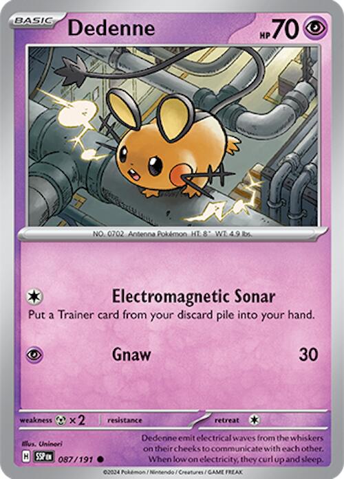 Dedenne (087/191) [Scarlet & Violet: Surging Sparks] | Exor Games New Glasgow