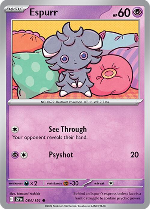 Espurr (084/191) [Scarlet & Violet: Surging Sparks] | Exor Games New Glasgow