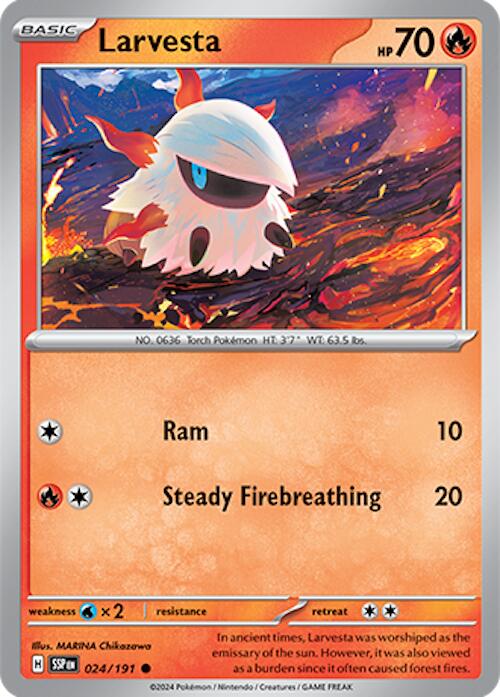 Larvesta (024/191) [Scarlet & Violet: Surging Sparks] | Exor Games New Glasgow