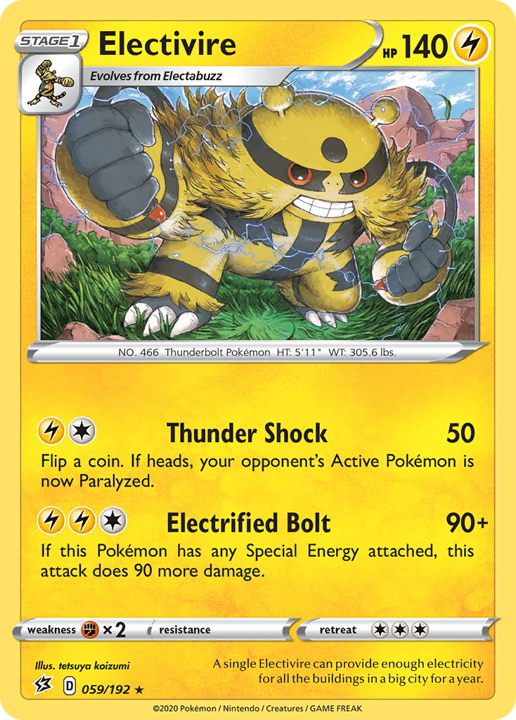 Electivire (059/192) [Sword & Shield: Rebel Clash] | Exor Games New Glasgow