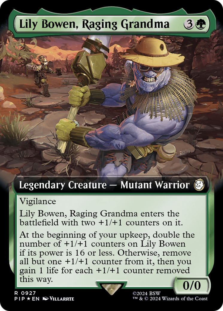 Lily Bowen, Raging Grandma (Extended Art) (Surge Foil) [Fallout] | Exor Games New Glasgow