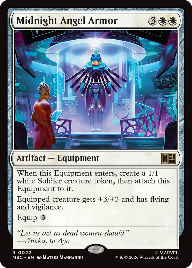 Midnight Angel Armor (Surge Foil) [Marvel Super Heroes Commander] | Exor Games New Glasgow