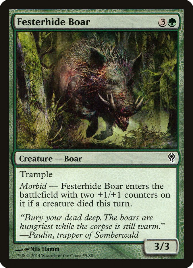 Festerhide Boar [Duel Decks: Jace vs. Vraska] | Exor Games New Glasgow