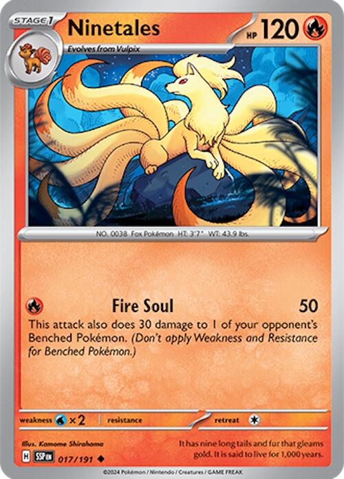 Ninetales (017/191) [Scarlet & Violet: Surging Sparks] | Exor Games New Glasgow