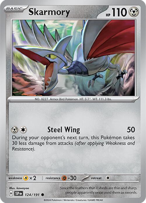 Skarmory (124/191) [Scarlet & Violet: Surging Sparks] | Exor Games New Glasgow