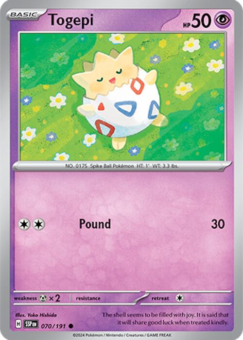 Togepi (070/191) [Scarlet & Violet: Surging Sparks] | Exor Games New Glasgow