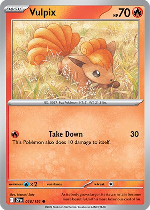 Vulpix (016/191) [Scarlet & Violet: Surging Sparks] | Exor Games New Glasgow