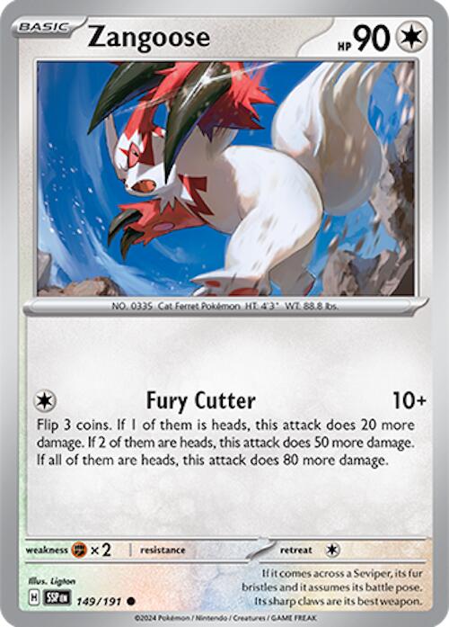 Zangoose (149/191) [Scarlet & Violet: Surging Sparks] | Exor Games New Glasgow