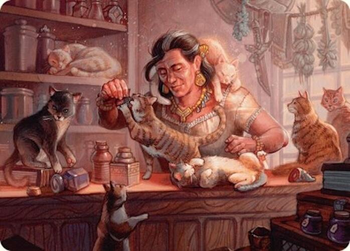 Cat Collector Art Card (1/54) [Foundations Art Series] | Exor Games New Glasgow