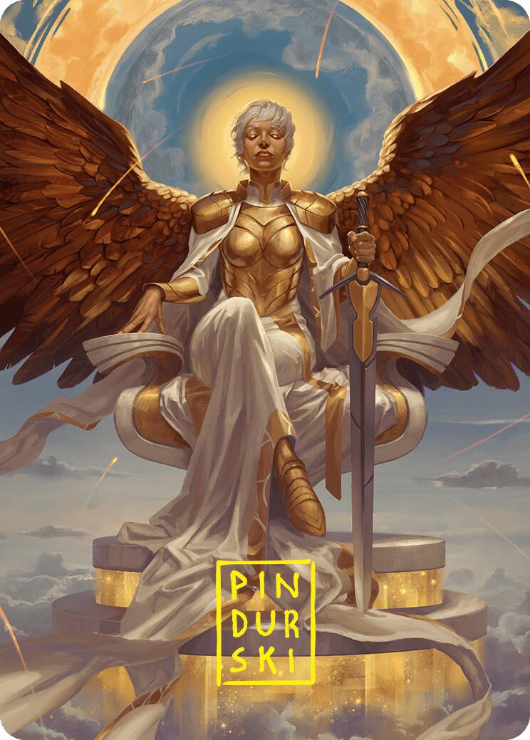 Herald of Eternal Dawn Art Card (27/54) (Gold-Stamped Signature) [Foundations Art Series] | Exor Games New Glasgow