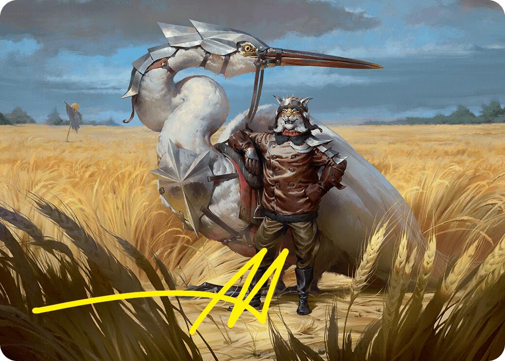 Skyknight Squire Art Card (4/54) (Gold-Stamped Signature) [Foundations Art Series] | Exor Games New Glasgow