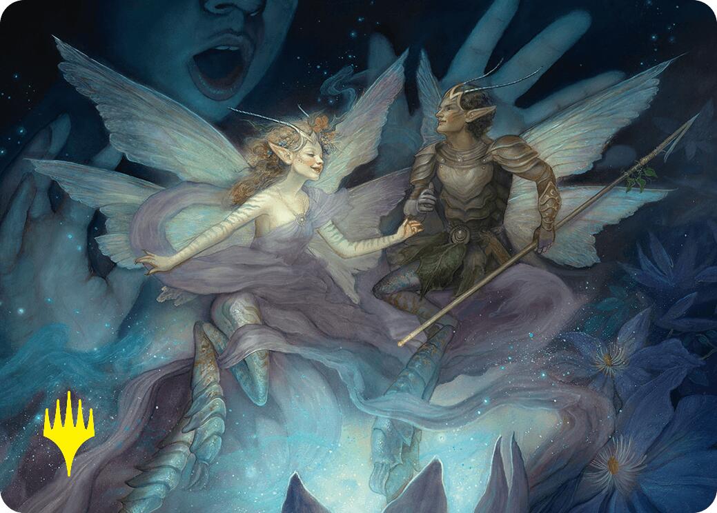 Faebloom Trick Art Card (6/54) (Gold-Stamped Signature) [Foundations Art Series] | Exor Games New Glasgow