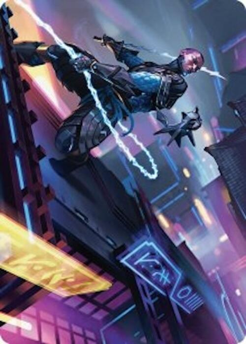 Kaito, Cunning Infiltrator Art Card (51/54) [Foundations Art Series] | Exor Games New Glasgow