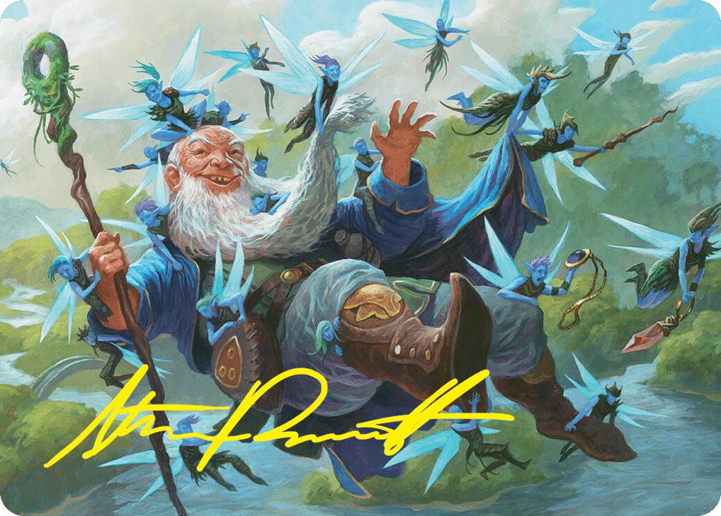 Mischievous Mystic Art Card (7/54) (Gold-Stamped Signature) [Foundations Art Series] | Exor Games New Glasgow