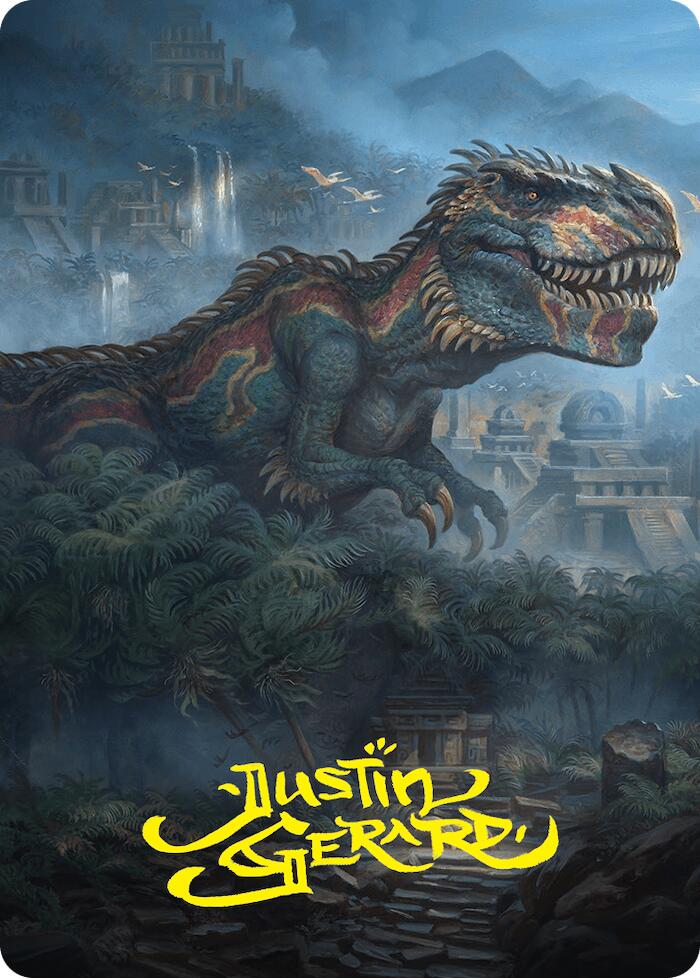 Ghalta, Primal Hunger Art Card (41/54) (Gold-Stamped Signature) [Foundations Art Series] | Exor Games New Glasgow