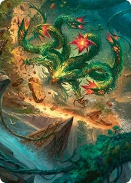 Mossborn Hydra Art Card (42/54) [Foundations Art Series] | Exor Games New Glasgow
