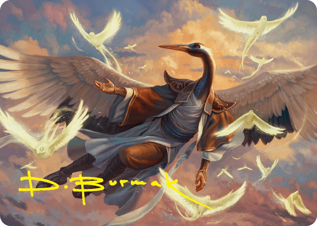 Kykar, Zephyr Awakener Art Card (16/54) (Gold-Stamped Signature) [Foundations Art Series] | Exor Games New Glasgow