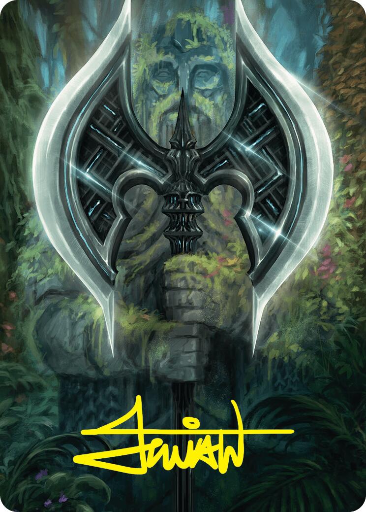 Leyline Axe Art Card (49/54) (Gold-Stamped Signature) [Foundations Art Series] | Exor Games New Glasgow
