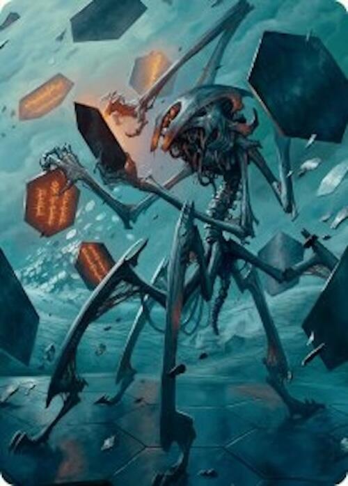 Scrawling Crawler Art Card (50/54) [Foundations Art Series] | Exor Games New Glasgow