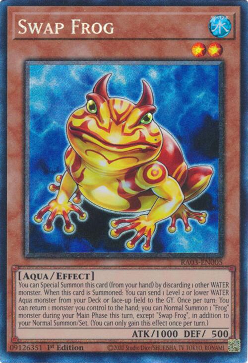 Swap Frog (CR) [RA03-EN005] Prismatic Collector's Rare | Exor Games New Glasgow