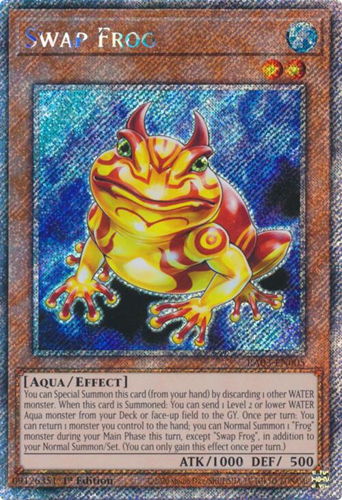 Swap Frog (Platinum Secret Rare) [RA03-EN005] Platinum Secret Rare | Exor Games New Glasgow