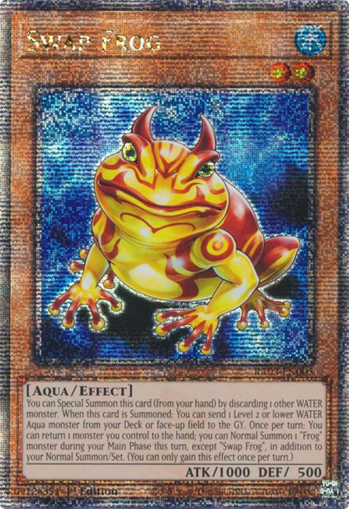 Swap Frog (Quarter Century Secret Rare) [RA03-EN005] Quarter Century Secret Rare | Exor Games New Glasgow