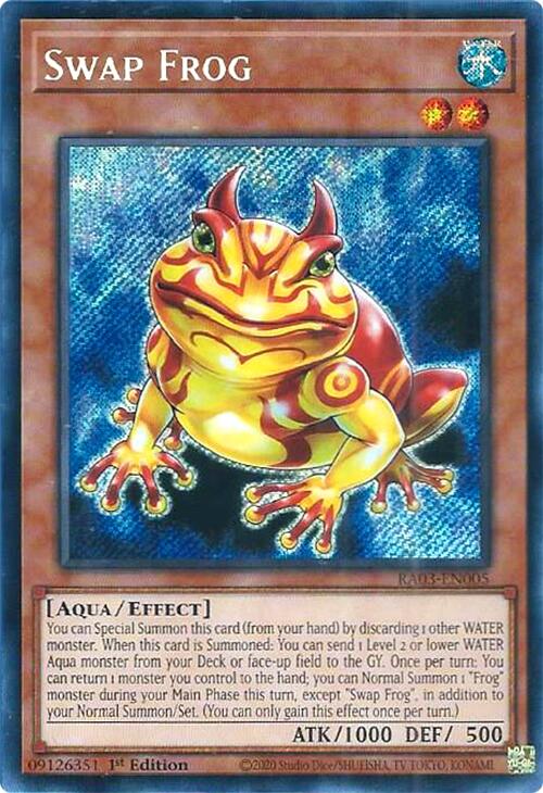 Swap Frog (Secret Rare) [RA03-EN005] Secret Rare | Exor Games New Glasgow